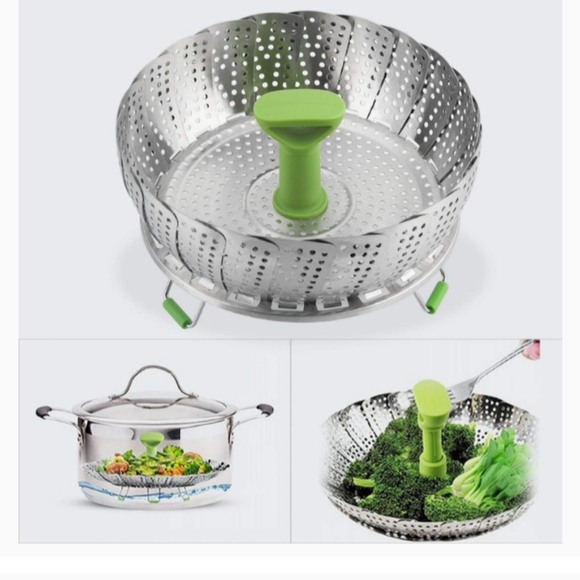 Good Cook lifting handle foldable steamer basket - Picture 3 of 7